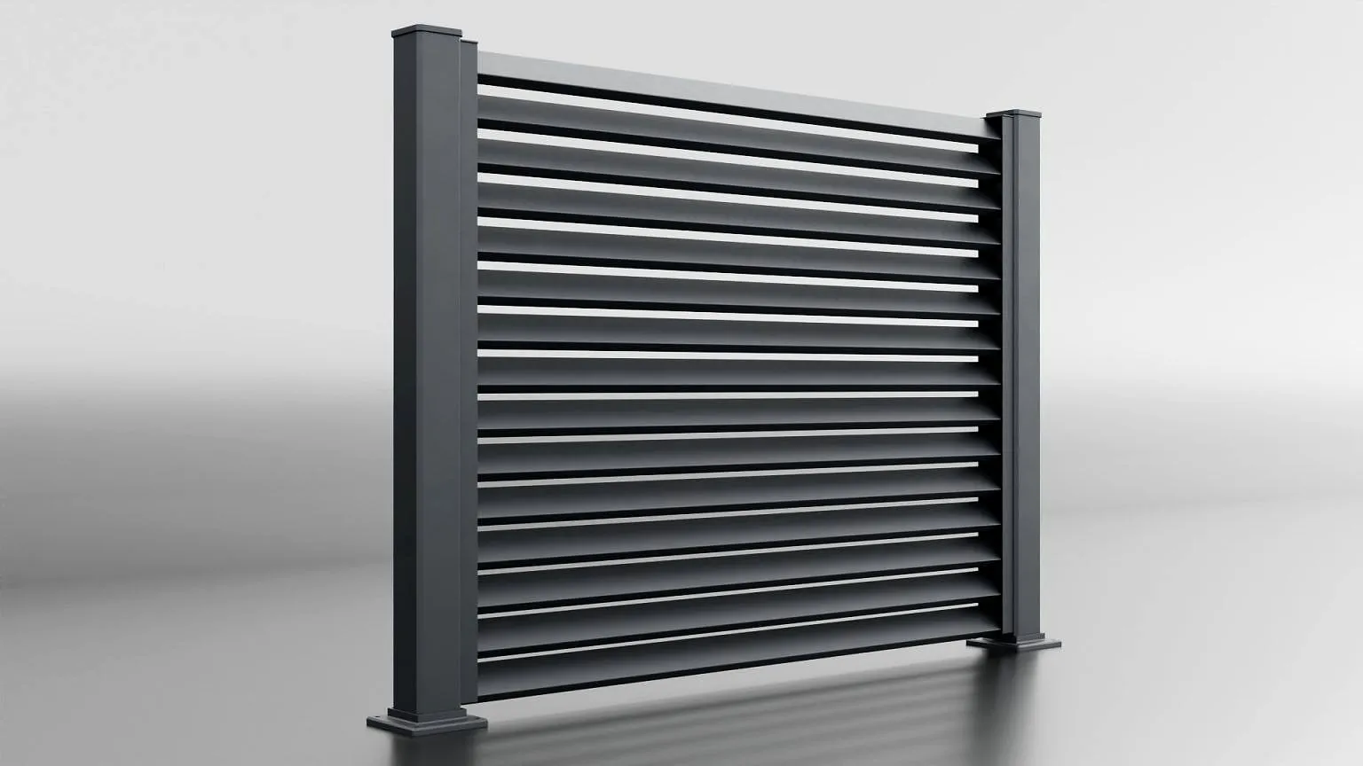 Model aluminijaste lamelne ograje